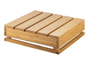 Bamboo Square Crate Riser - 12" x 12" x 4"