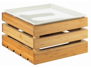 Bamboo Square Crate Riser - 12" x 12" x 7"